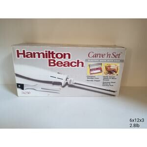 Hamilton Beach Carve 'N Set Electric Knife With Case Model # 74250